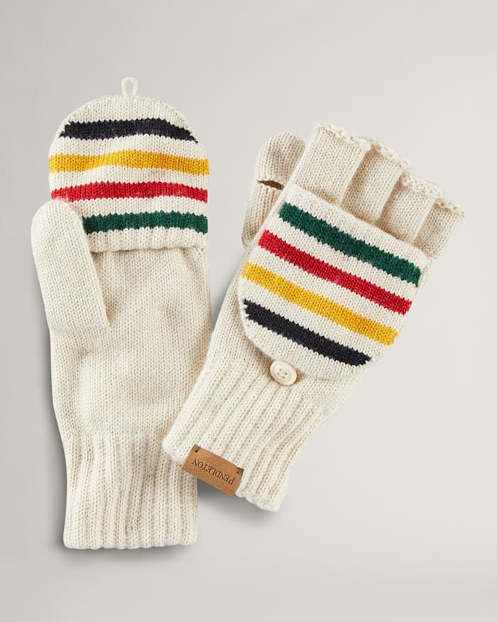 GLACIER MERINO KNIT CONVERTIBLE MITTENS